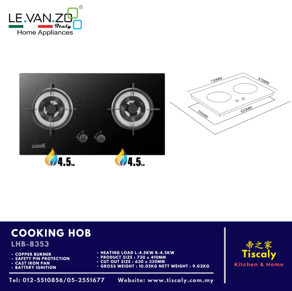 LEVANZO COOKING HOB LHB-8353