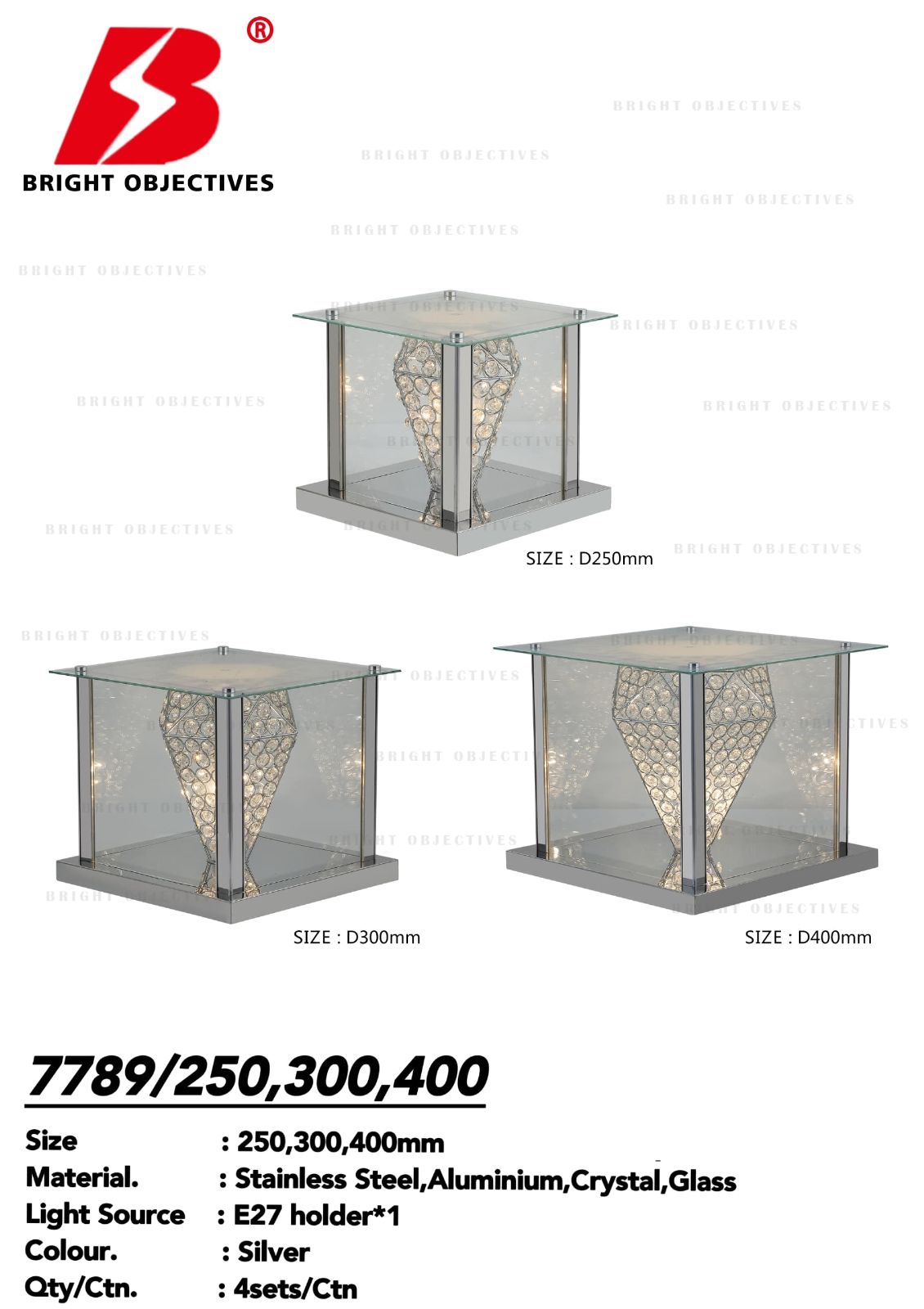MODERN GLASS PILLAR LIGHT OUTDOOR GATE LAMP  - 7789