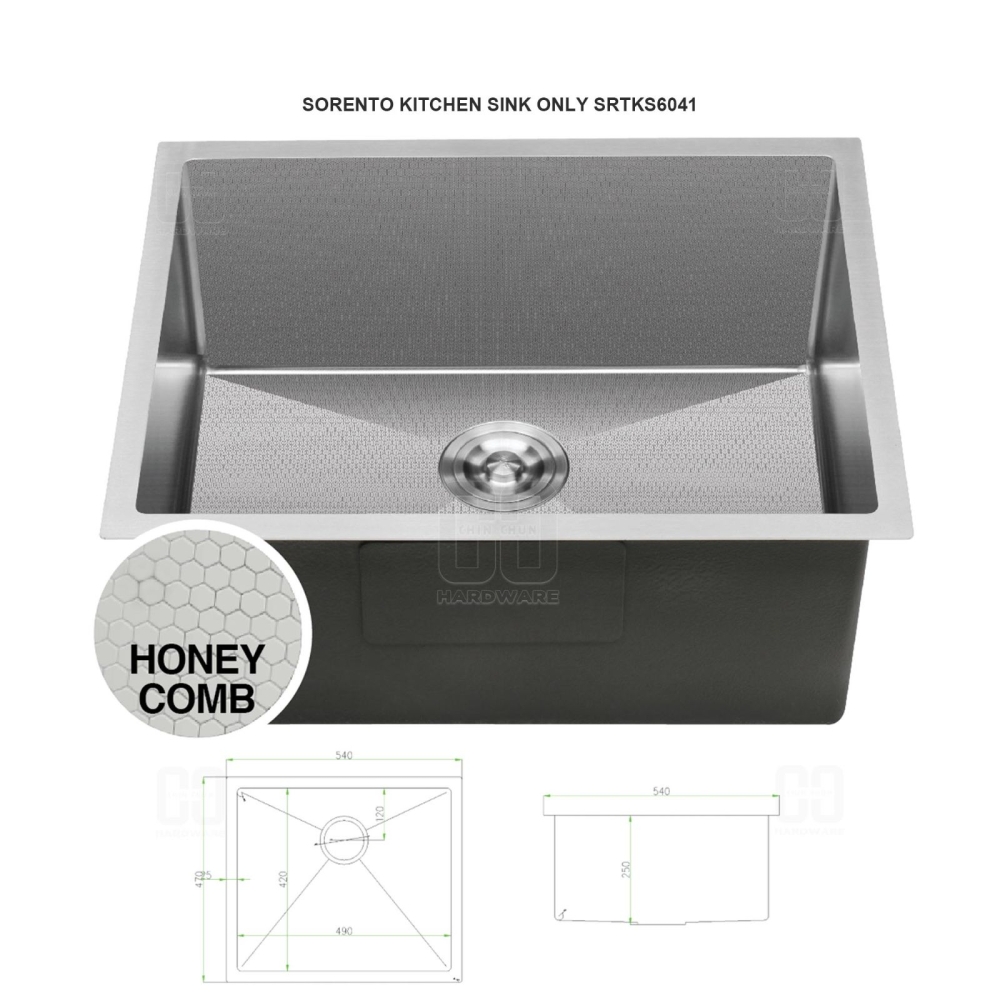 SORENTO KITCHEN SINK ONLY SRTKS6041