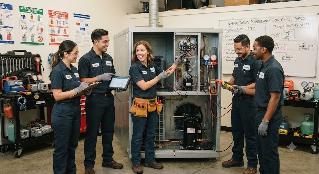 Refrigeration equipment maintenance skills training