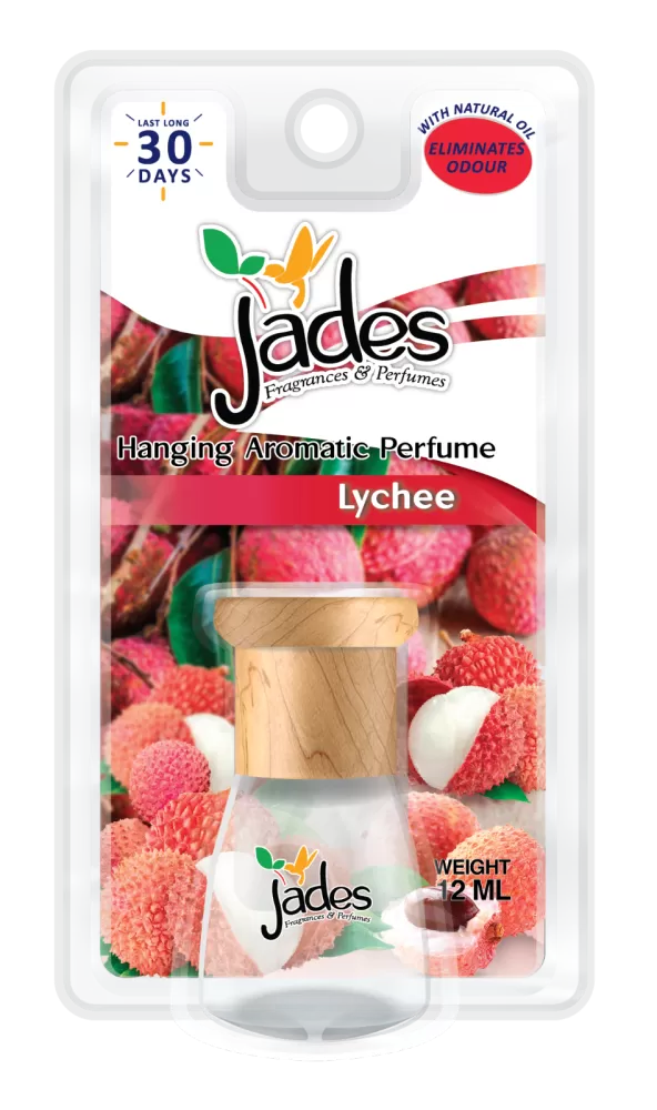 Jades Hanging Aromatic Perfume 12ml - Lychee (Air Freshener Car)