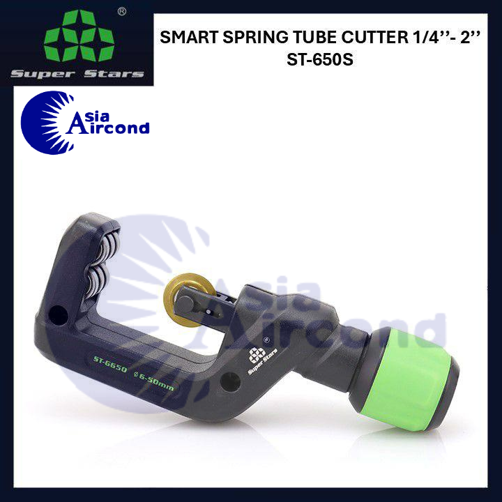 SUPER STARS SMART SPRING TUBE CUTTER 1/4'' TO 2'' ST-650S HEAVY DUTY COPPER PIPE CUTTER AIRCOND TOOL [ORIGINAL]