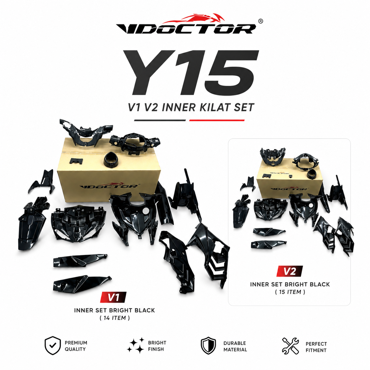 Y15 V1 V2 Doctor INNER KILAT set
