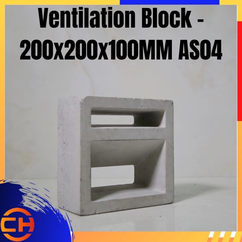 Ventilation Block - 200x200x100MM AS04