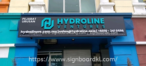 Outdoor 3D Box Up LED Frontlit Lettering Signboard at Port Klang