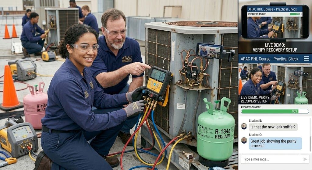 Learn refrigerant handling