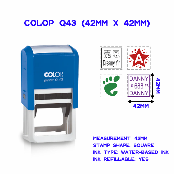Colop Q43 (42mm x 42mm)