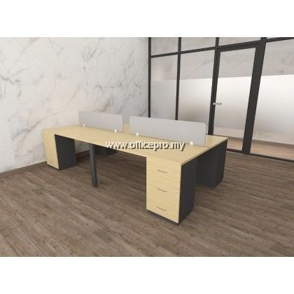 Workstation Office Cluster Of 4 Seater | Office Cubicle | Office Partition Bukit Tinggi IP-DS41-4 