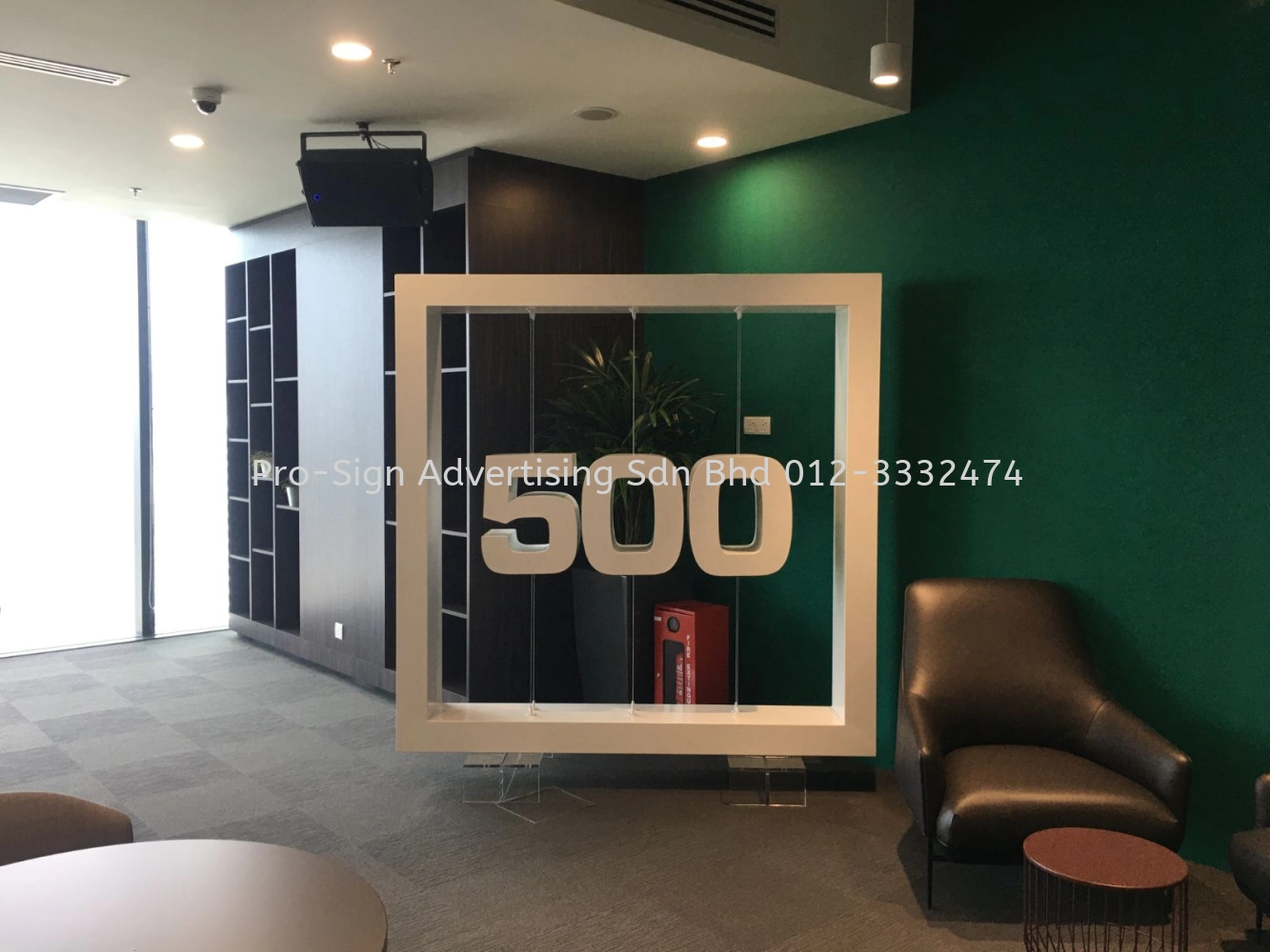 3D ALUMINIUM STANDING SCULPTURE/ BRAND SIGNAGE (500 START UP, KL, 2020)