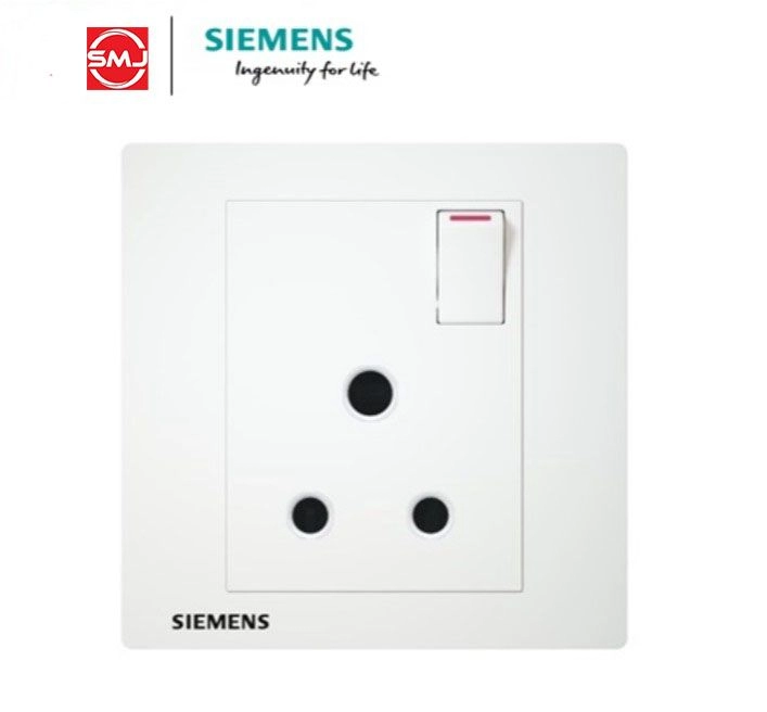 Siemens 15A 1 Gang SP Switched Socket