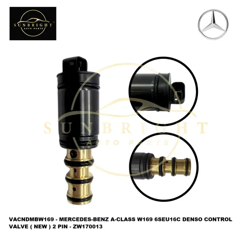 VACNDMBW169 - MERCEDES-BENZ A-CLASS W169 6SEU16C DENSO CONTROL VALVE ( NEW ) 2 PIN - ZW170013