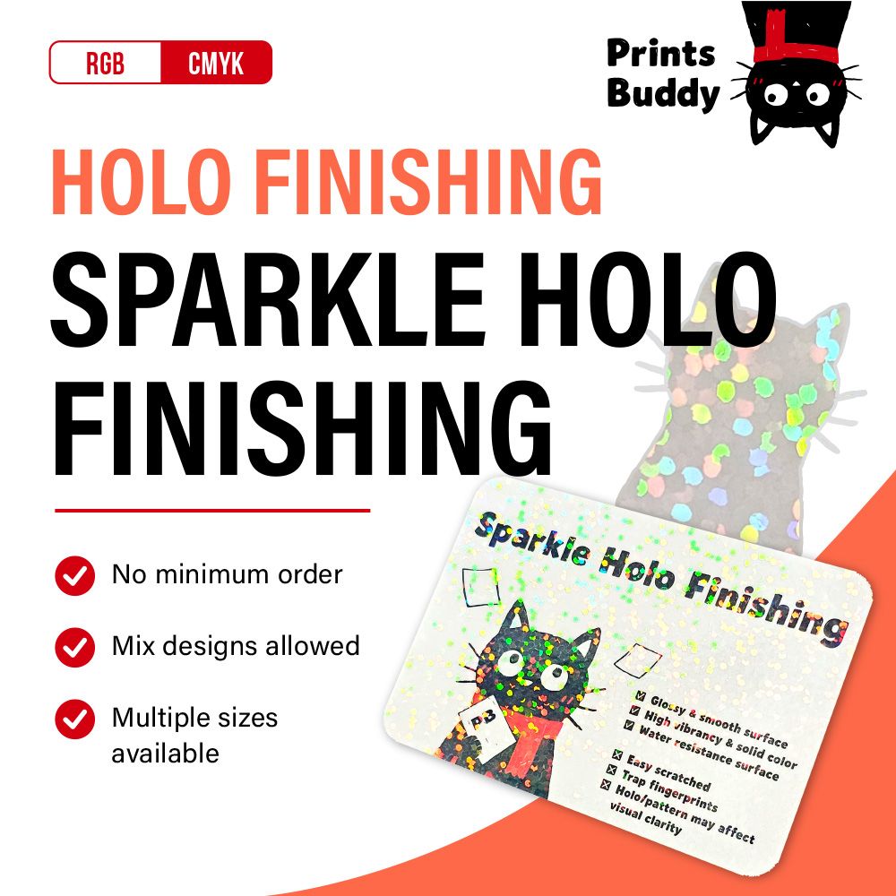 Sparkles Holographic Finishing