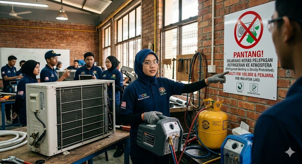 prohibition of refrigerant venting Malaysia