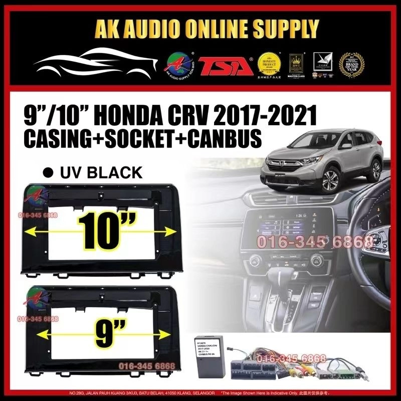 [ MTK 2+32GB ] TSA Honda CRV 2017 -2021 ( With Canbus ) Android 9'' / 10'' inch Car player Monitor