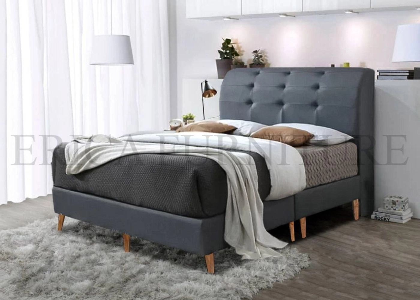 Bedframe with High Leg