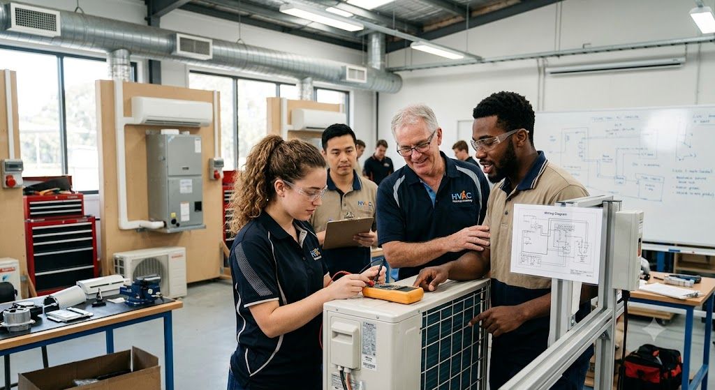 Residential air conditioner installer training