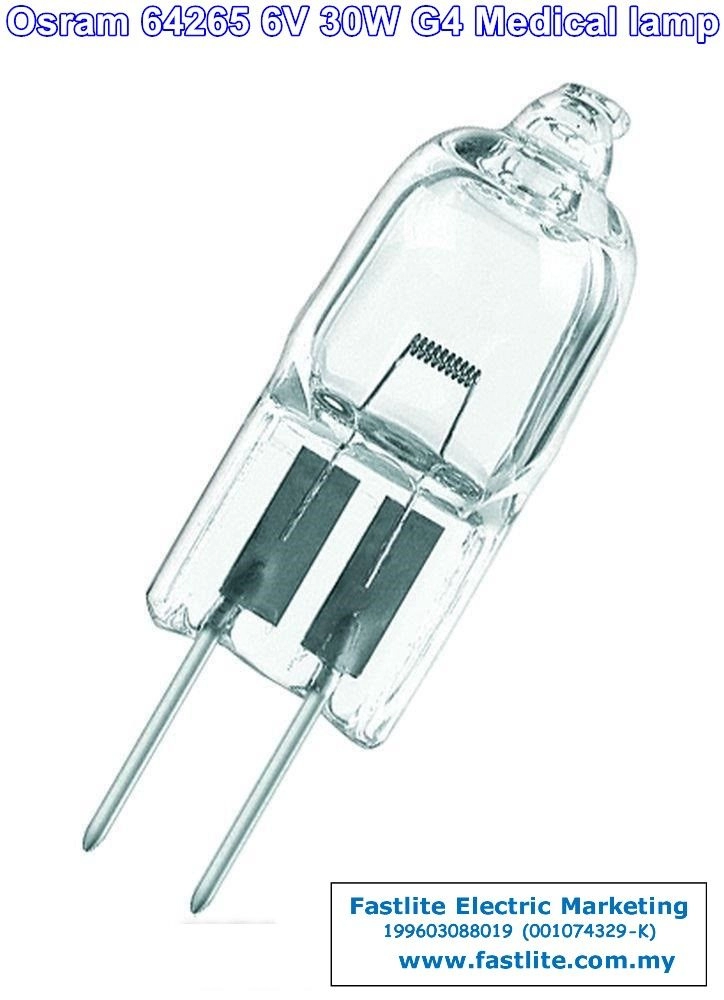 Osram 64265 6v 30w G4 Medical bulb (made in Germany)