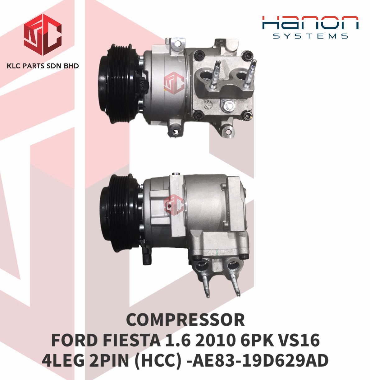 COMPRESS FORD FIESTA  1.6 2010 6PK VS16(HANON) AE83-19D629AD