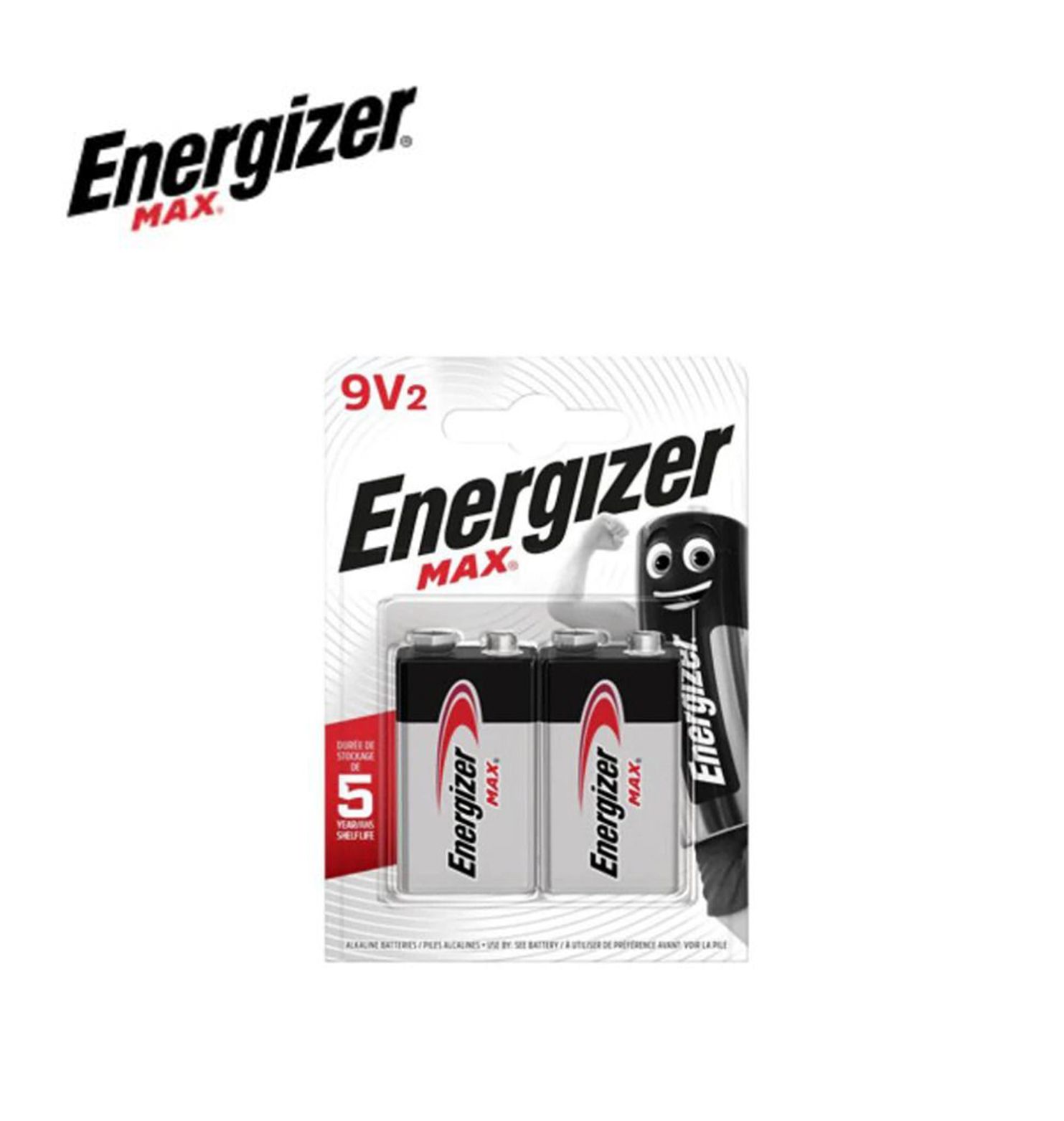 Energizer MAX 9V Alkaline Battery (2pcs/pack)(ORIGINAL )