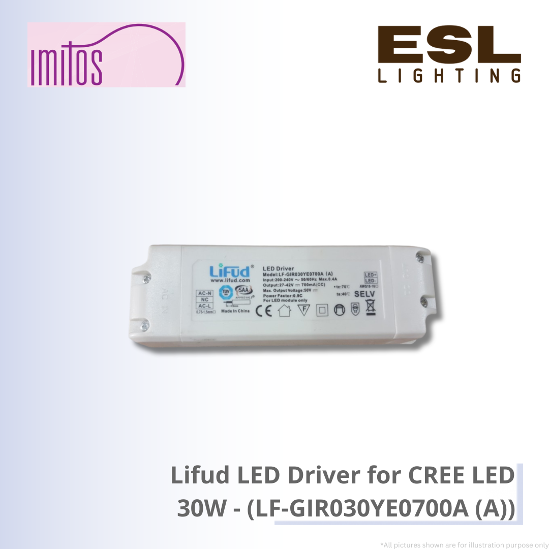 IMITOS Lifud LED Driver for CREE LED 30W - LF-GIR030YE0700A (A)