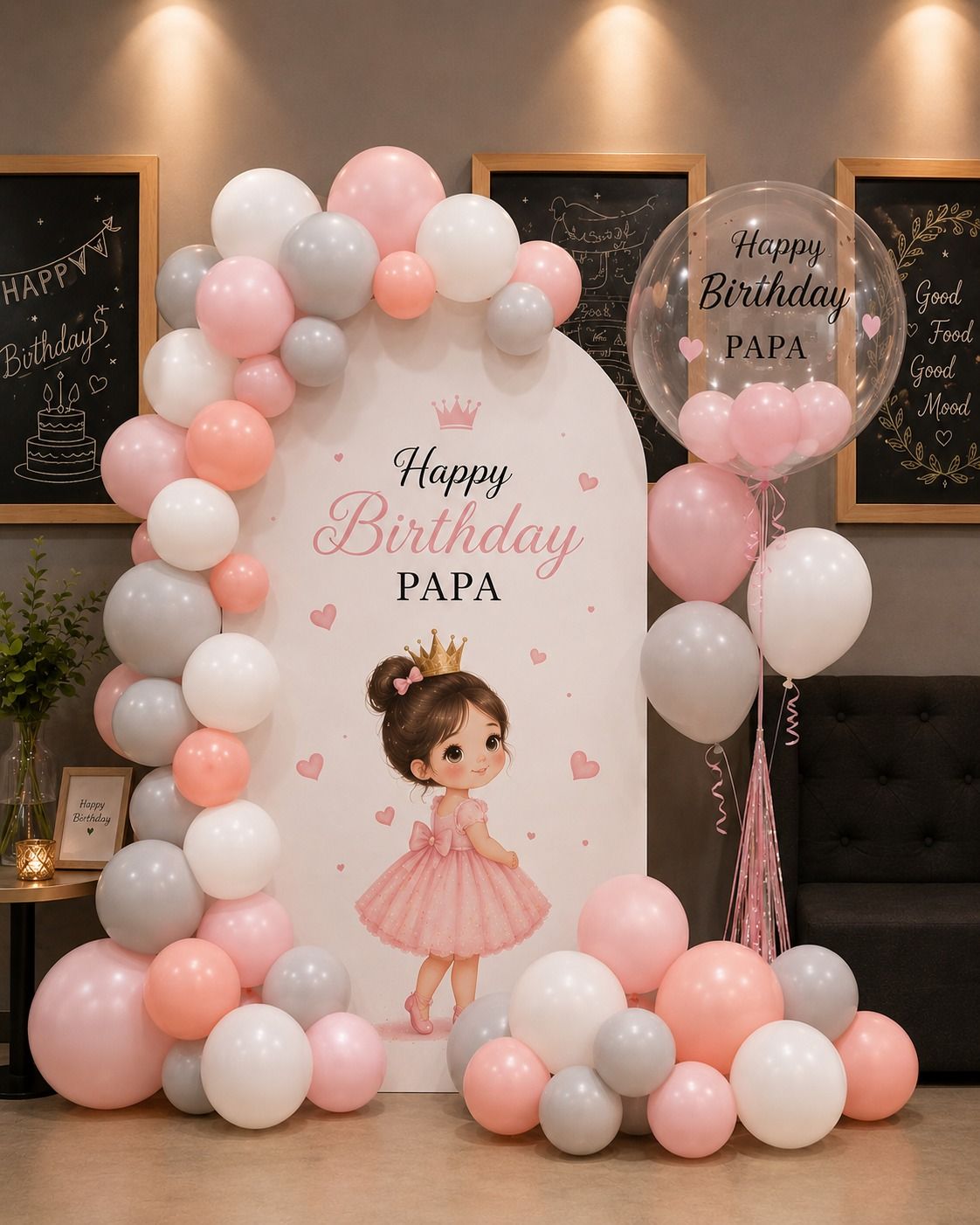 Party Backdrop With Bubble Balloon Package