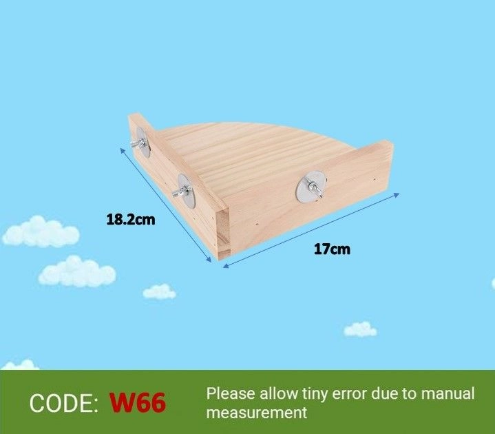 Hamster Wooden Stand Platform Pet Parrot Hamster Perches Paw Grinding Springboard for Small Animals Pets