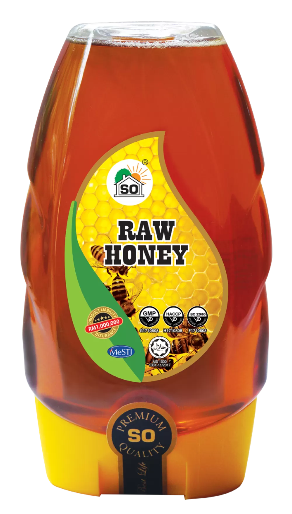 SO Premium Pure & Raw Honey 450g