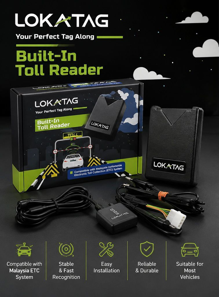 LOKATAG Built-In Toll Reader
