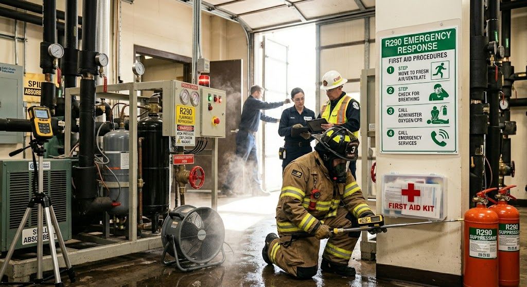 R290 risk mitigation emergency response