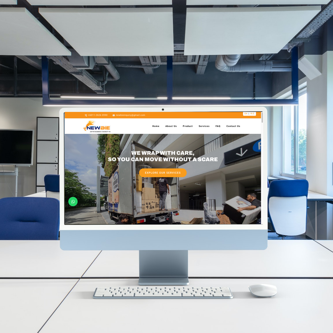 Moving Service, Furniture Wrapping Protection, Lorry Transport Rental in KL, Selangor, Malaysia Website Design & SEO Case Study | Newbie Mover in Kuala Lumpur