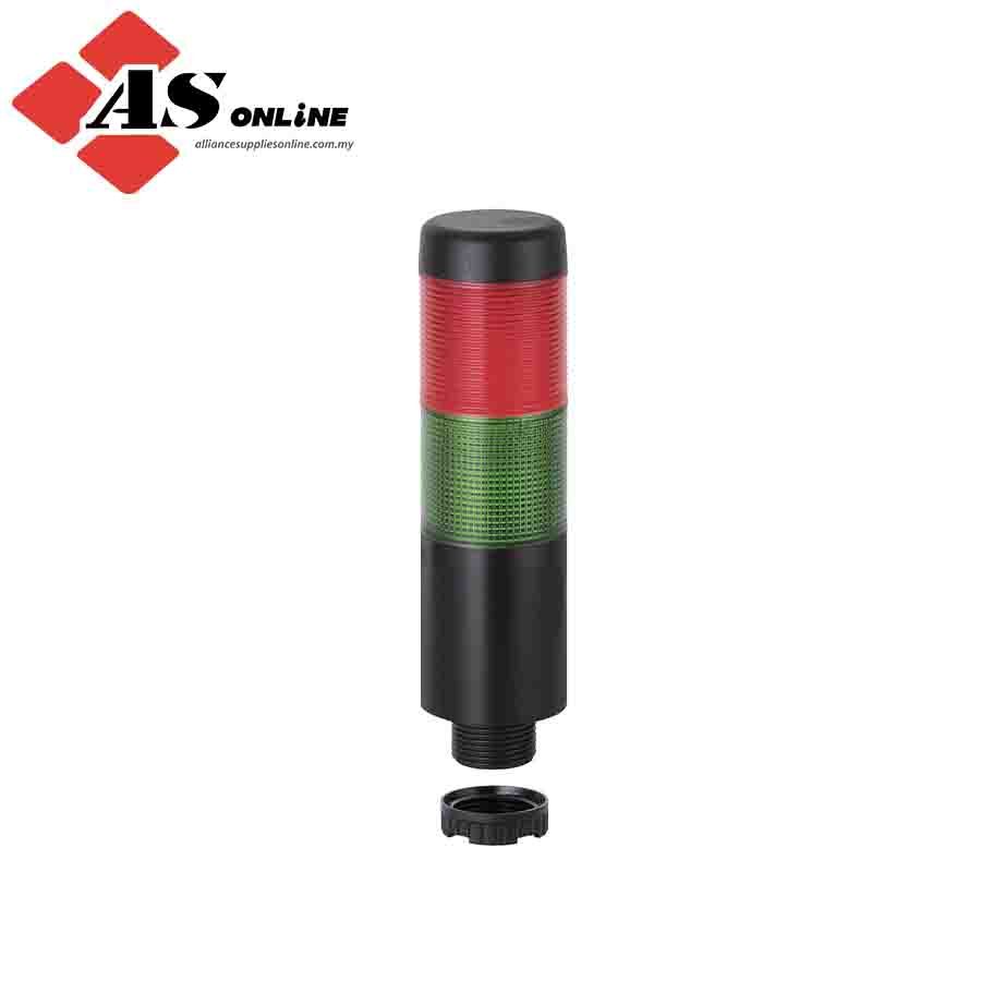 WERMA Kompakt 37 Series Red, Green Signal Tower Buzzer, 2 Lights 12V Base / Model: ASRC698.120.74 / 698.120.74