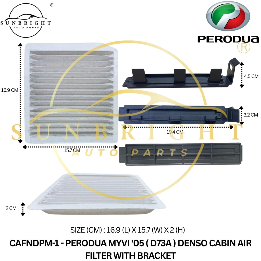 PERODUA MYVI '05 ( D73A ) DENSO CABIN AIR FILTER WITH BRACKET
