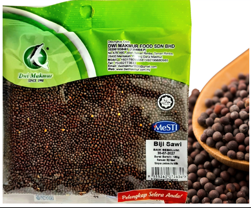 Mustard Seeds 160 Grams RM3.50 X 5 Units C.Dwi Makmur