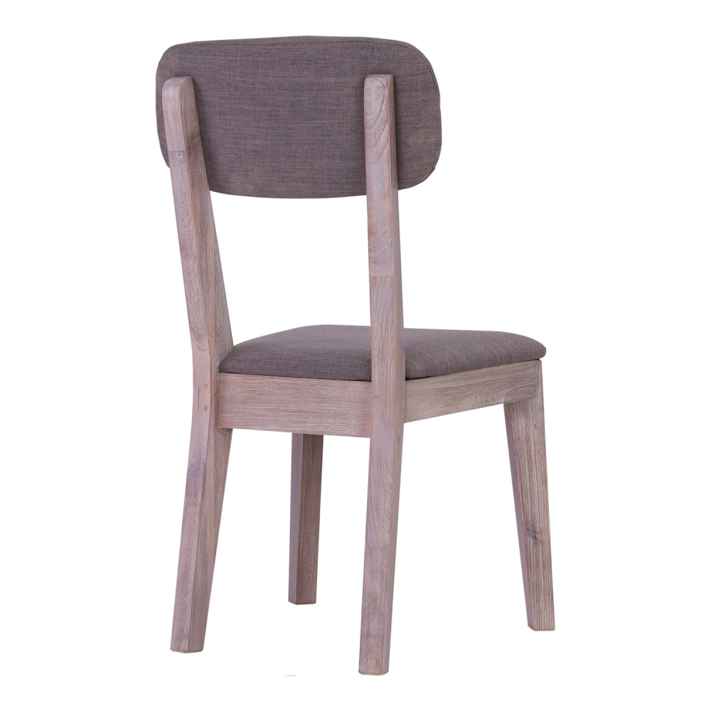 Moise Dining Chair - Brown Fabric