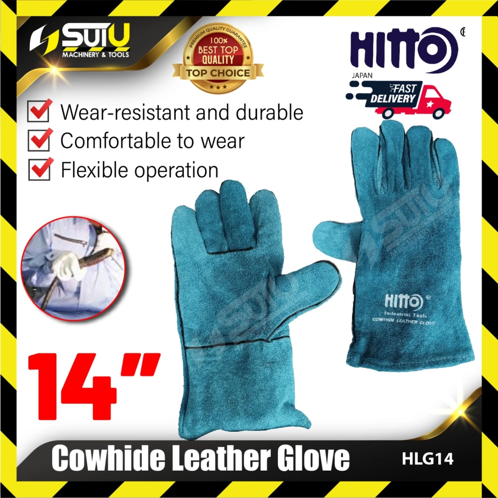 HITTO HLG14 14" Leather Glove / Sarung Tangan