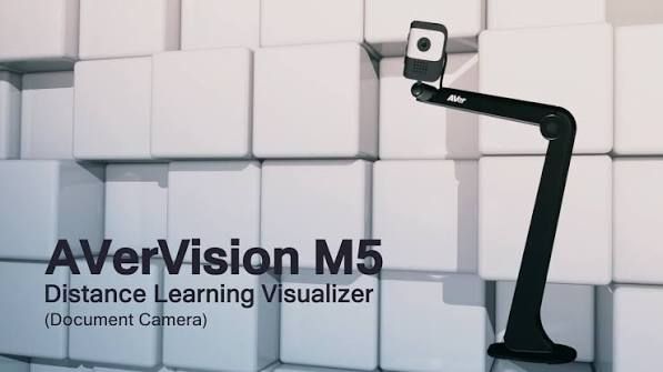 AverVision M5 Mechanical Arm Visualizer USB Distance Leaning -8 megapixel sensor, 16x Digital Zoom, 1080P @ 60fps * LIVE Onboard annotation (Plug Mouse) Mechanical Arm Visualizer * A3 landscape (420mm x 315mm), USB 2.0, Built-in MIC, 0.78kg