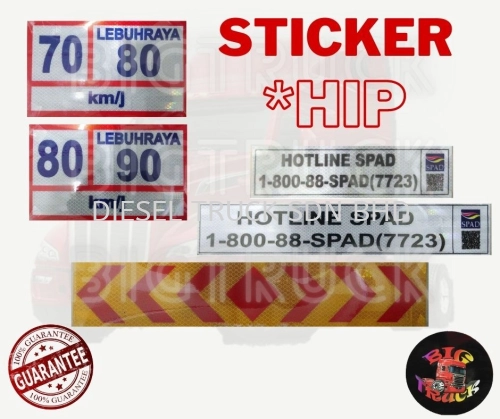 HIGH REFLECTIVE STICKER JPJ PUSPAKOM - HIP 100% HIGH QUALITY