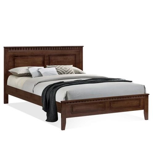 DARWIN 6′ King Wooden Bed Cappuccino