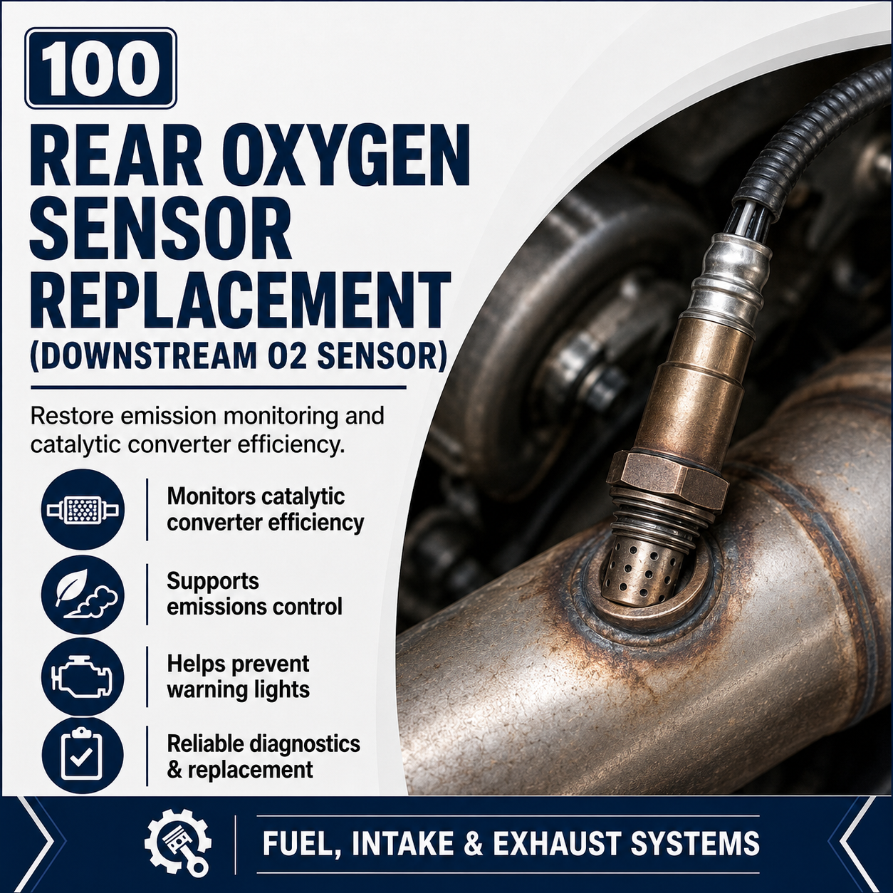 Rear Oxygen Sensor Downstream O2 Sensor Replacement
