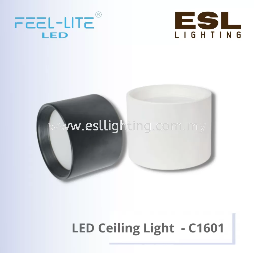 FEEL LITE LED CEILING LIGHT -  C1601/12W-BK(WH) / C1601/18W-BK(WH) / C1601/24W-BK(WH)