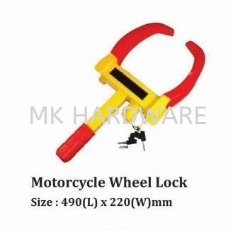 MOTORCYCLE WHEEL LOCK