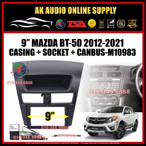 Mazda BT-50 BT50 2012 - 2020 ( Center ) Android player 9" inch Casing + Socket + Canbus - M10983