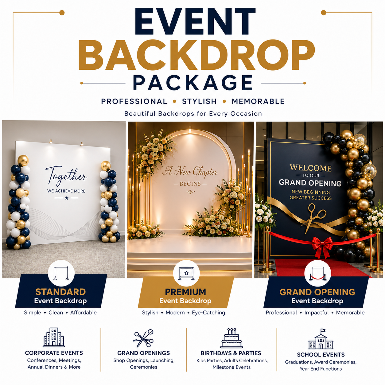 Event Backdrop Package