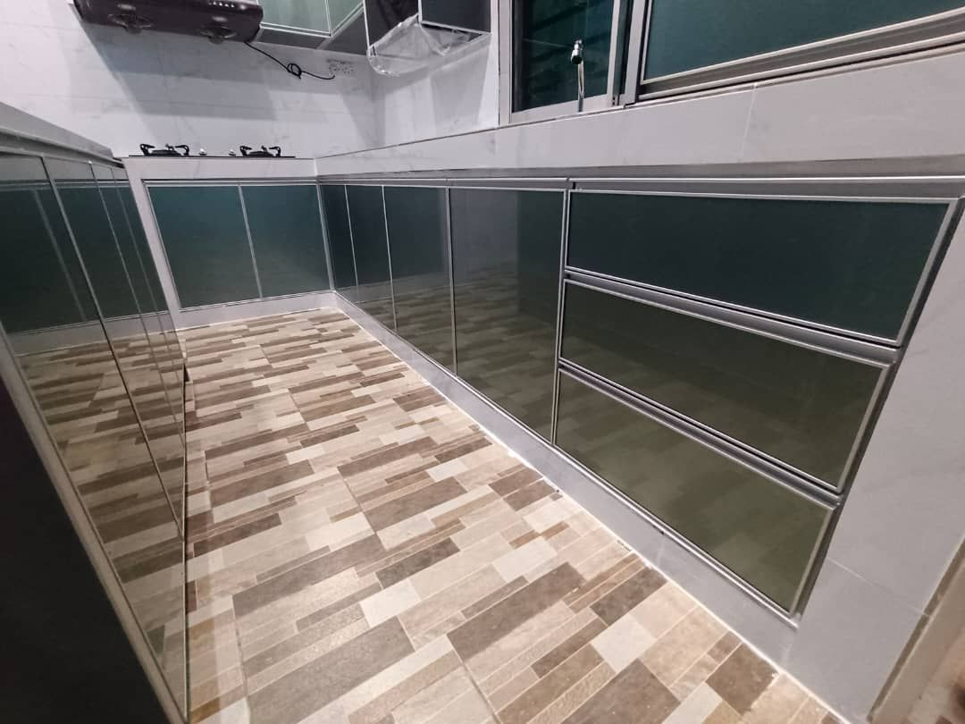 ALUMINIUM ACP KITCHEN CABINET CW 3D DOOR | KITCHEN AT WANGSA MAJU | BANTING | JENJAROM 