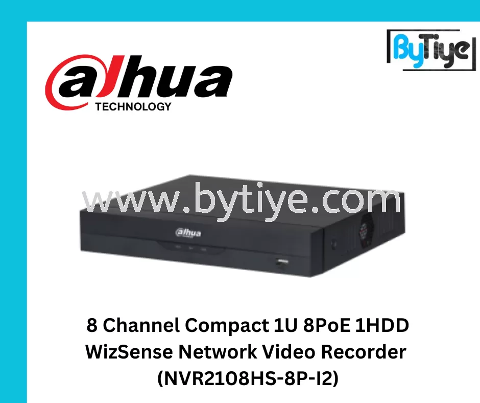 8 Channel Compact 1U 8PoE 1HDD WizSense Network Video Recorder (NVR2108HS-8P-I2)