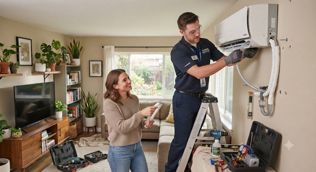 Split air conditioner drainage pipe installation