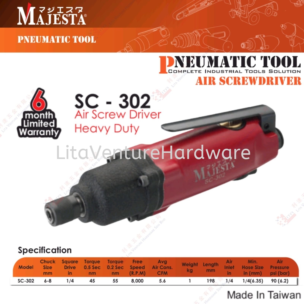 MAJESTA BRAND AIR SCREW DRIVER - SC302
