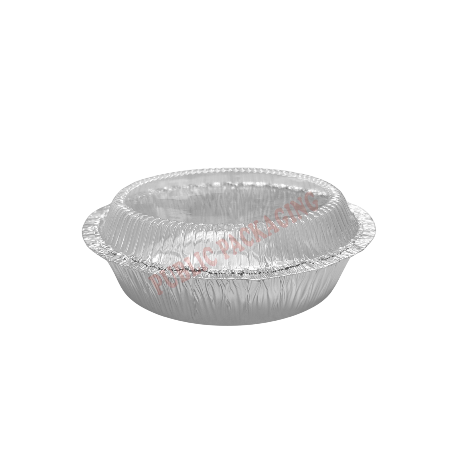 3427-P Aluminium Foil Tray with Clear Lid (5 sets 卤) / Bulat / Round / Foil Tray 3427 - P