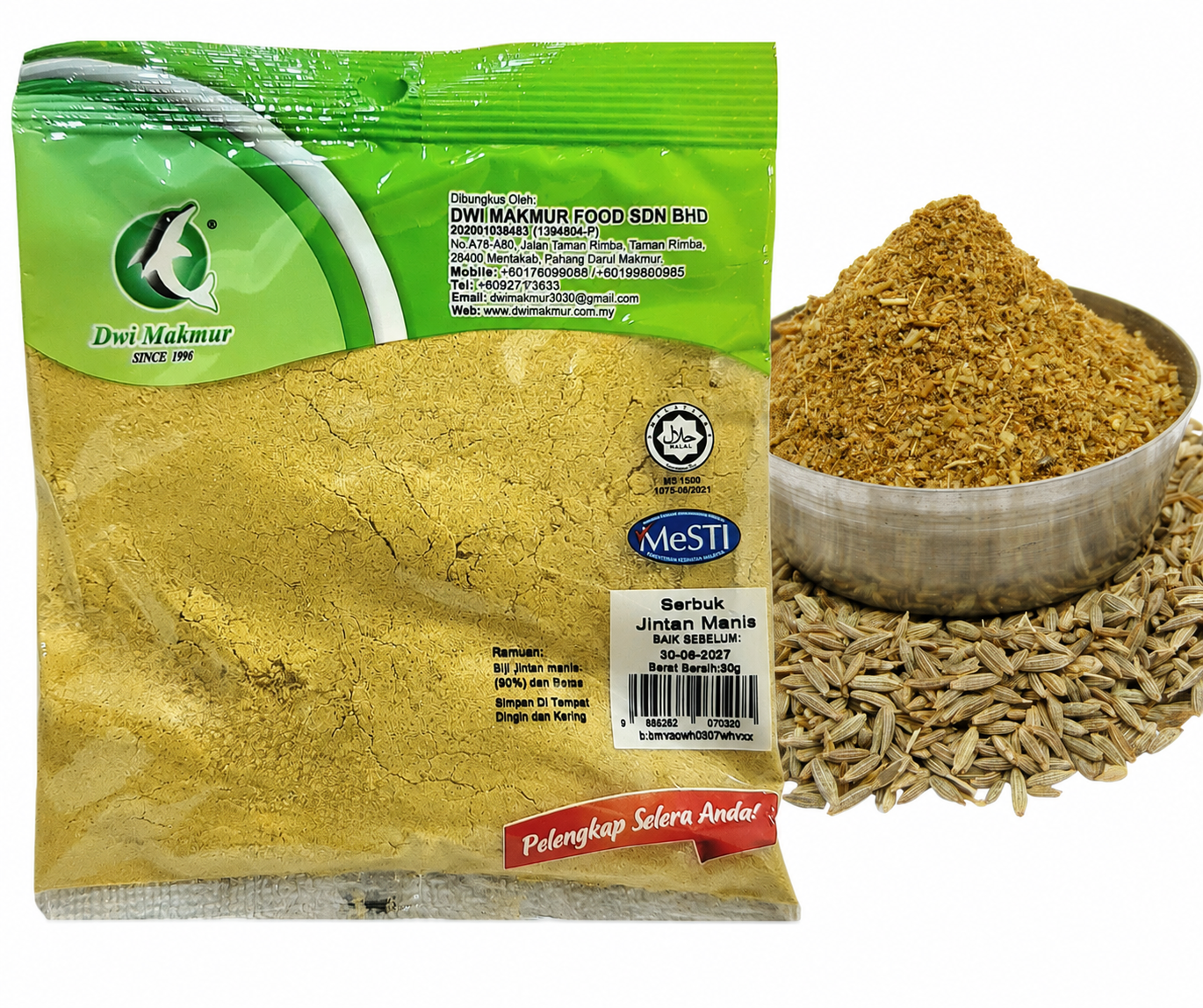Fennel Powder 60 Grams RM3.00 X 5 Units C.Dwi Makmur