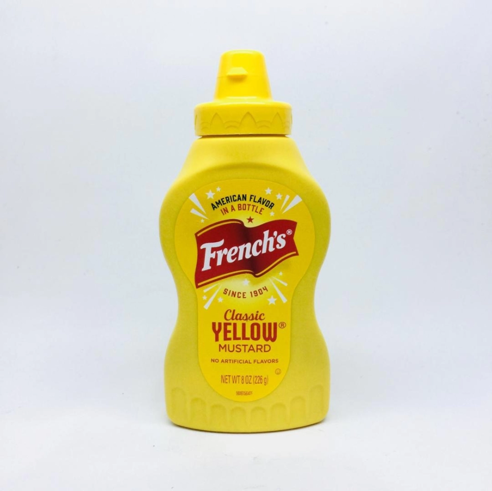 French's Classic Yellow Mustard美國零卡經典黃芥末醬226g